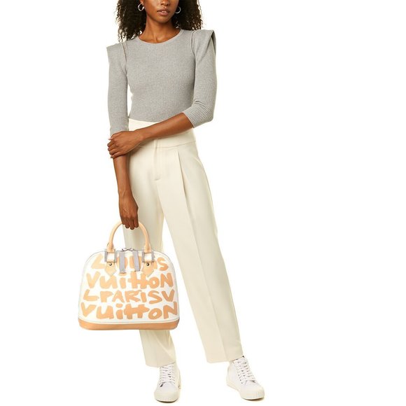 Louis Vuitton White Stephen Sprouse Leather Alma MM (Authentic Pre-Owned) - Picture 5 of 5